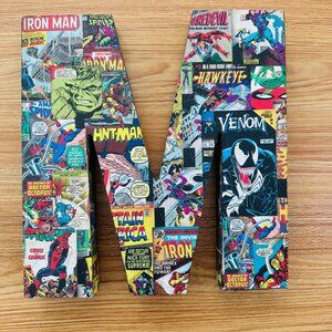 Marvel Comics Wooden Letter Wall Art — Superhero Decor, Spider-Man, Hulk, Venom